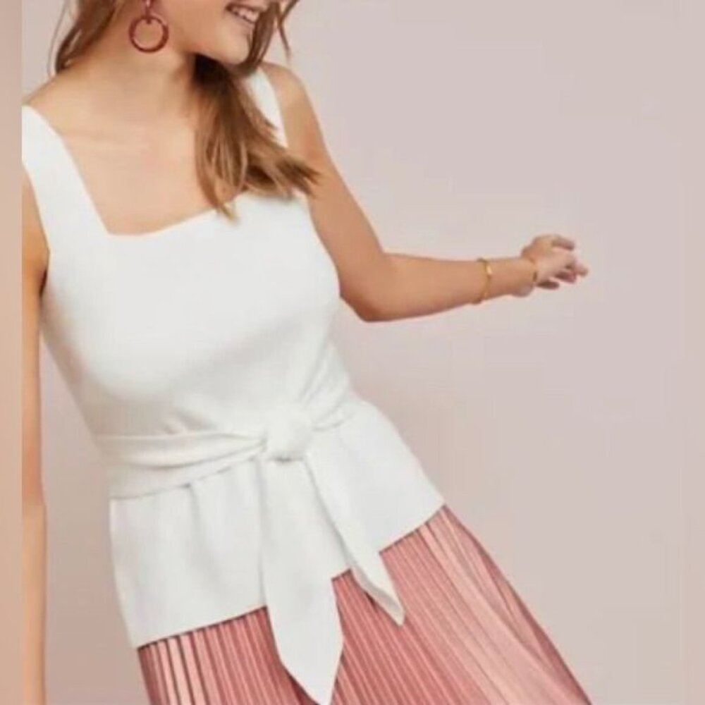Anthropologie Harlow Belted Knit Tank - Size Medium